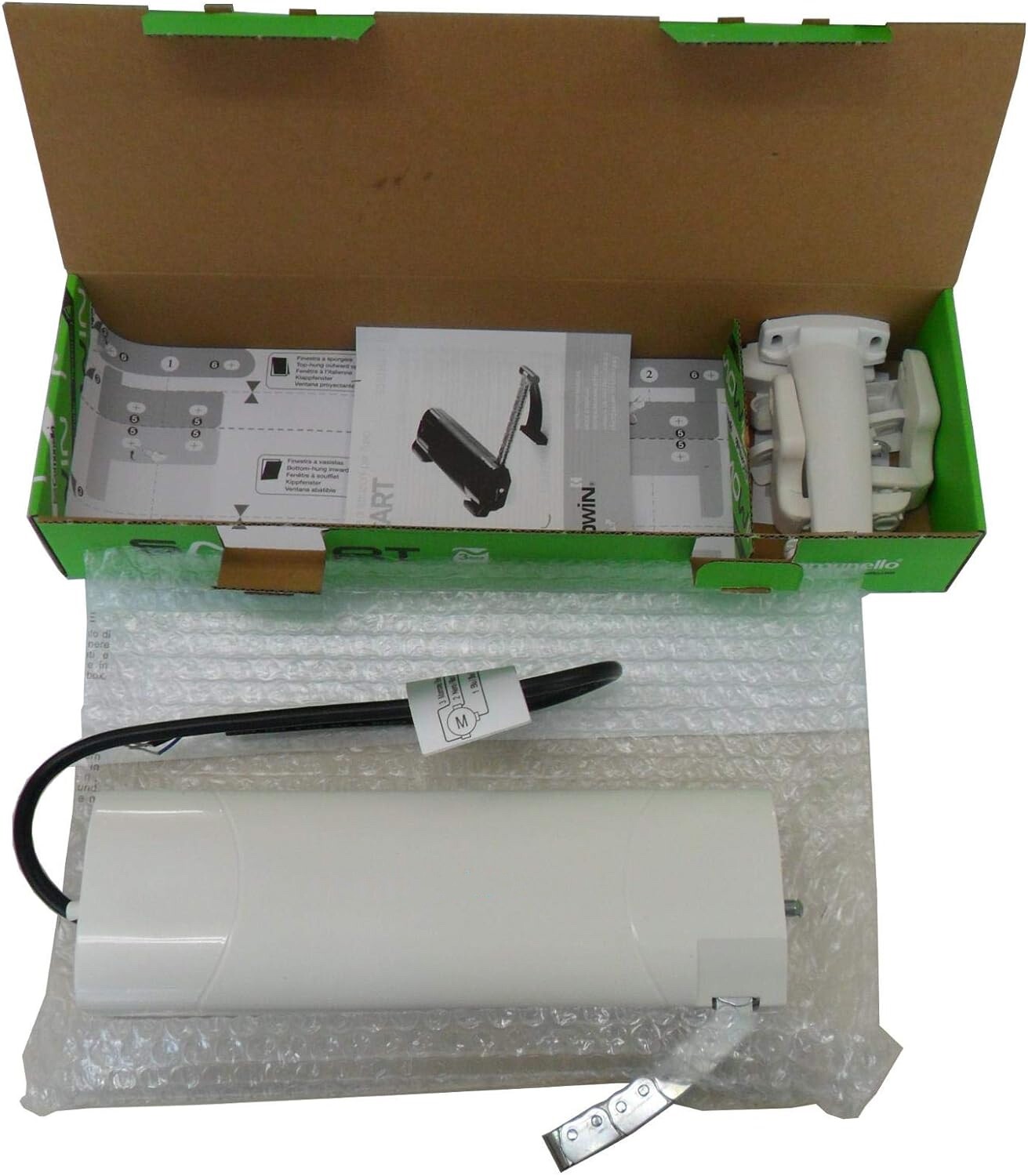 SMART 200N 24V BIANCO Attuatore motore elettrico a catena per finestre vasistas