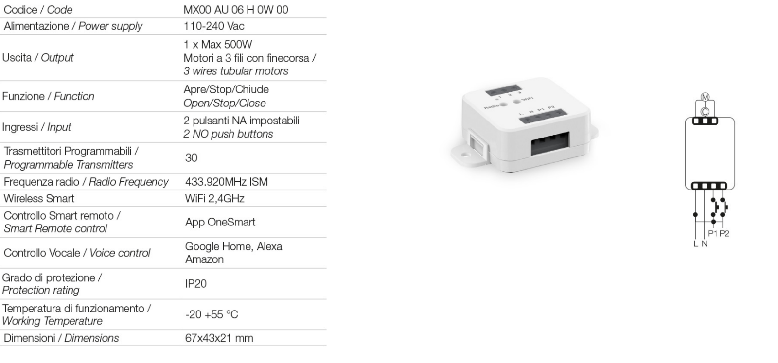 Steuergerät Universal Für Rolladen Rollladen Gardinen Motor Fernbedienung Wifi - Bild 9 von 9