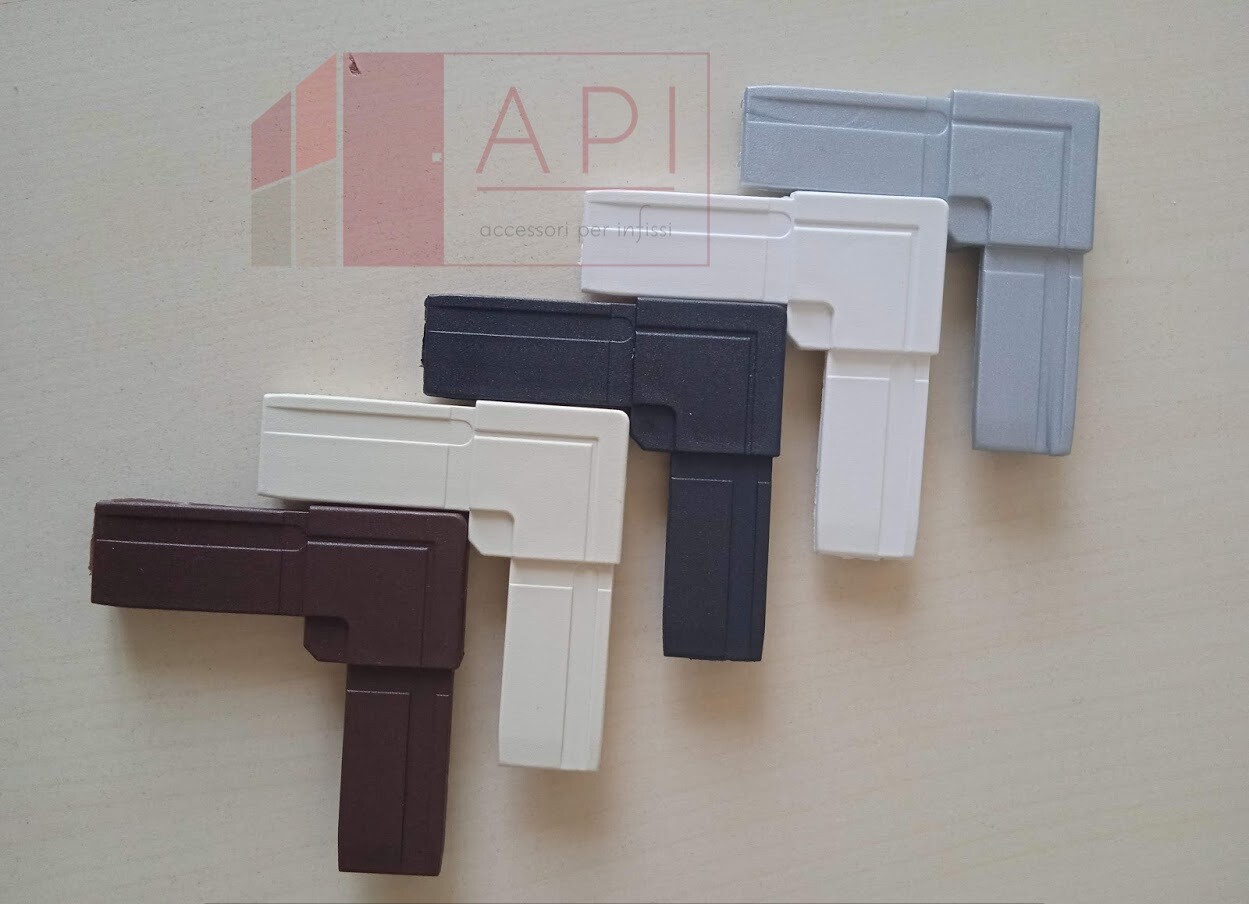 Bracket for fixed frame mosquito nets in nylon 72x72 mm