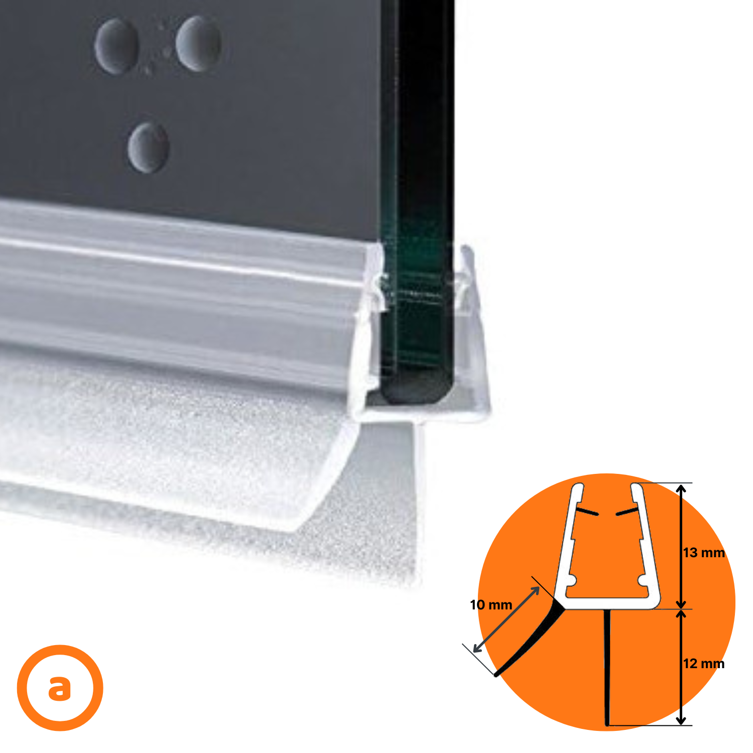 Guarnizione Box Doccia per Profilo Vetro da 6mm a 8mm Semplice o Magnetica - Imagen 2 de 20