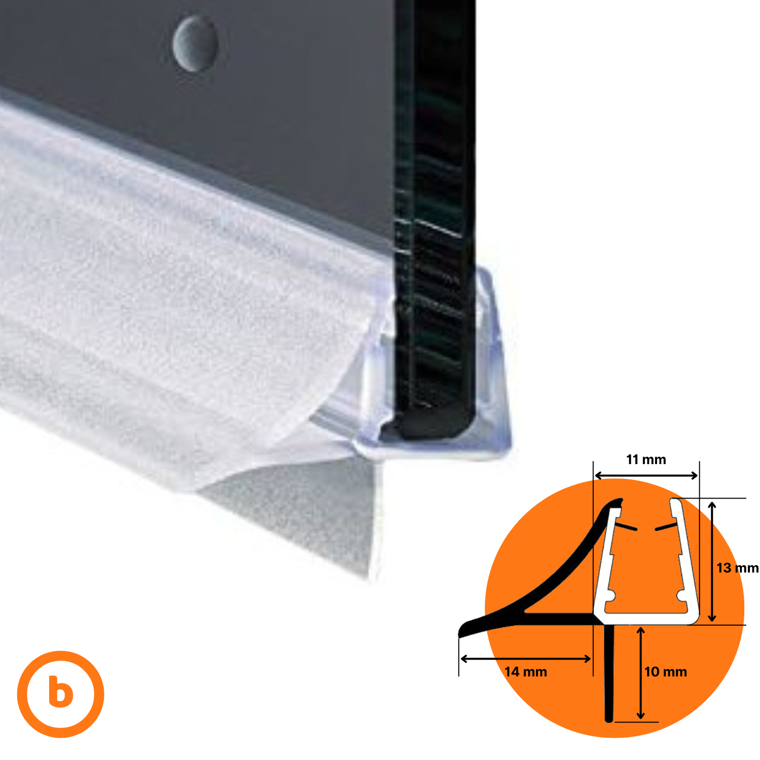 Guarnizione Box Doccia per Profilo Vetro da 6mm a 8mm Semplice o Magnetica - Imagen 4 de 20