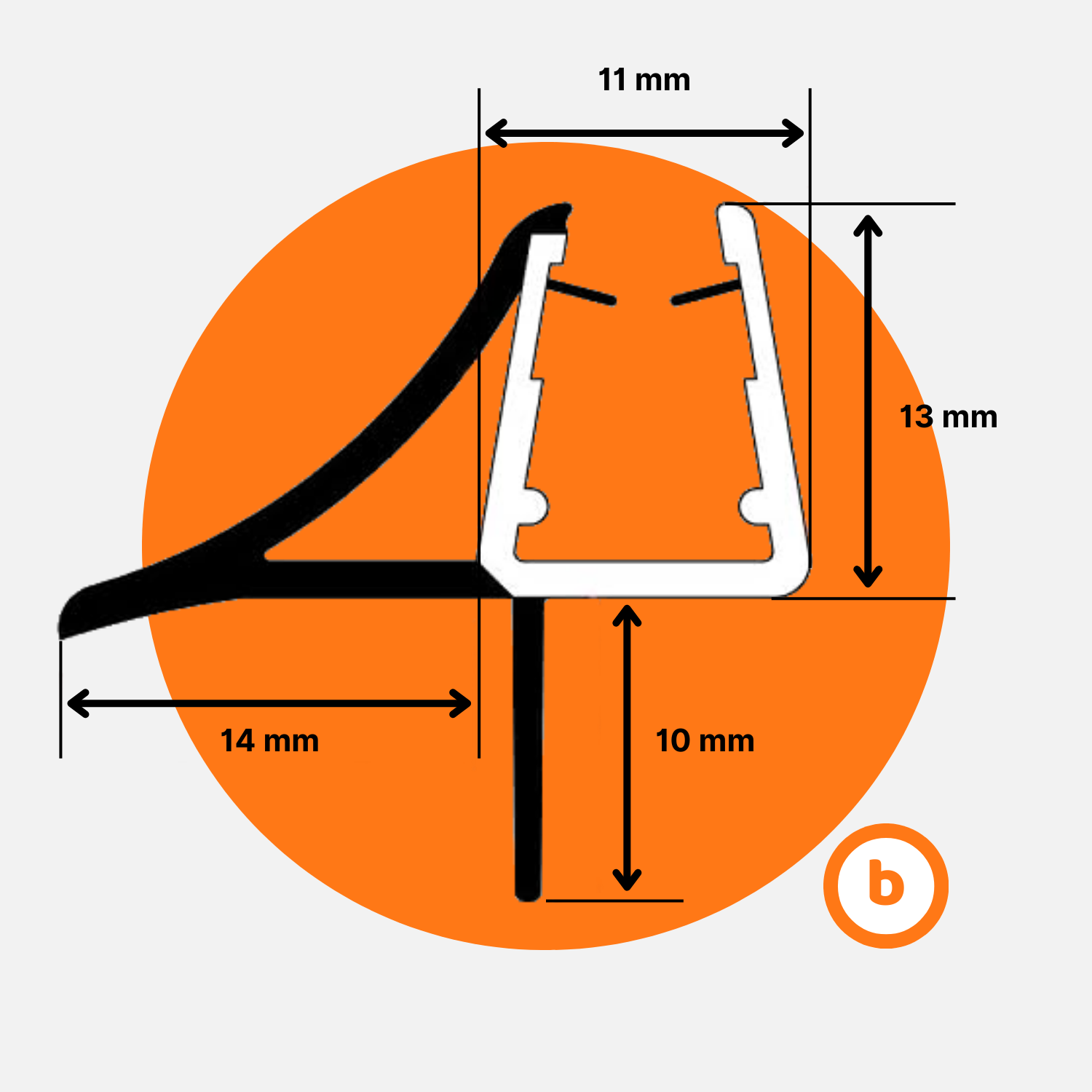 Guarnizione Box Doccia per Profilo Vetro da 6mm a 8mm Semplice o Magnetica - Imagen 5 de 20