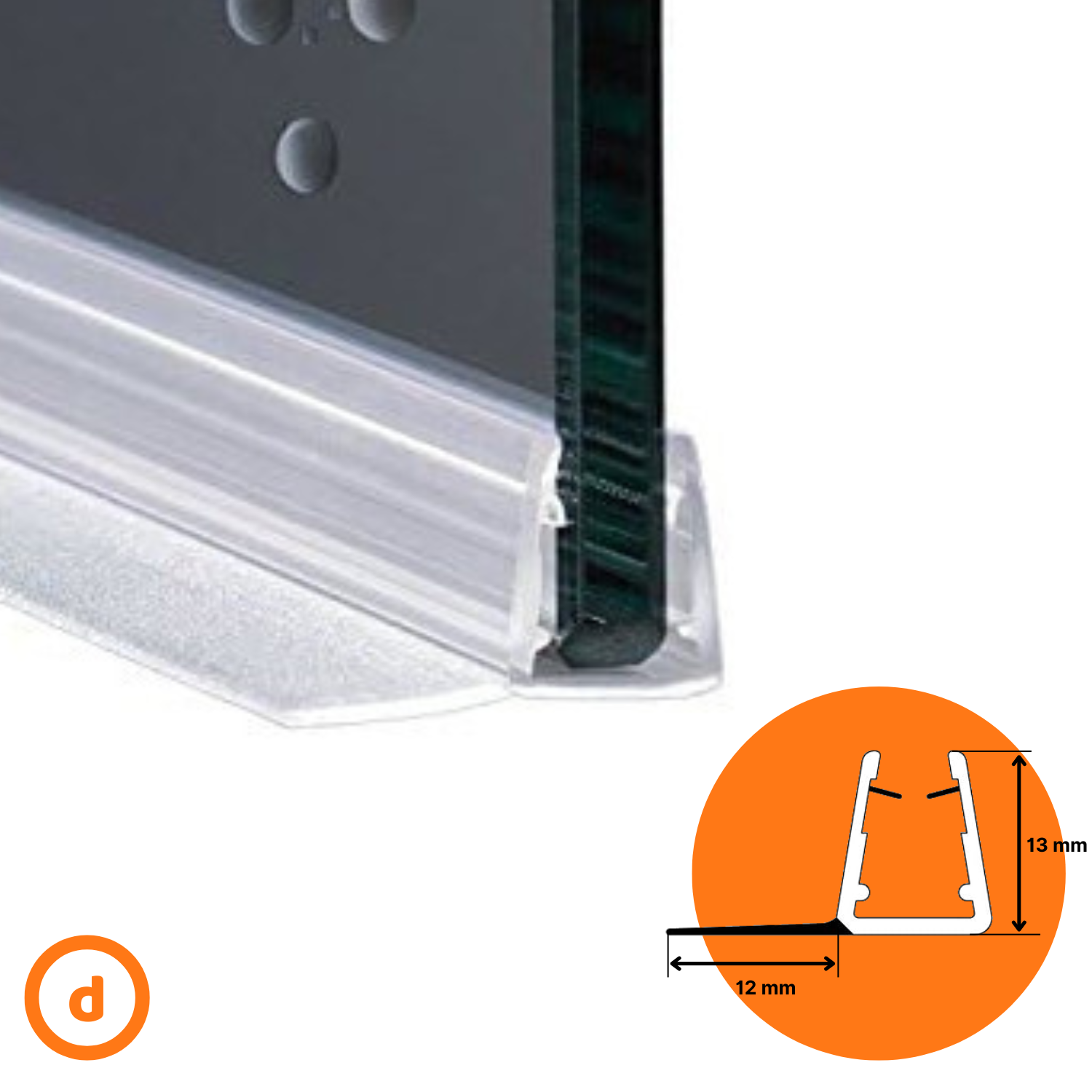 Guarnizione Box Doccia per Profilo Vetro da 6mm a 8mm Semplice o Magnetica - Imagen 8 de 20