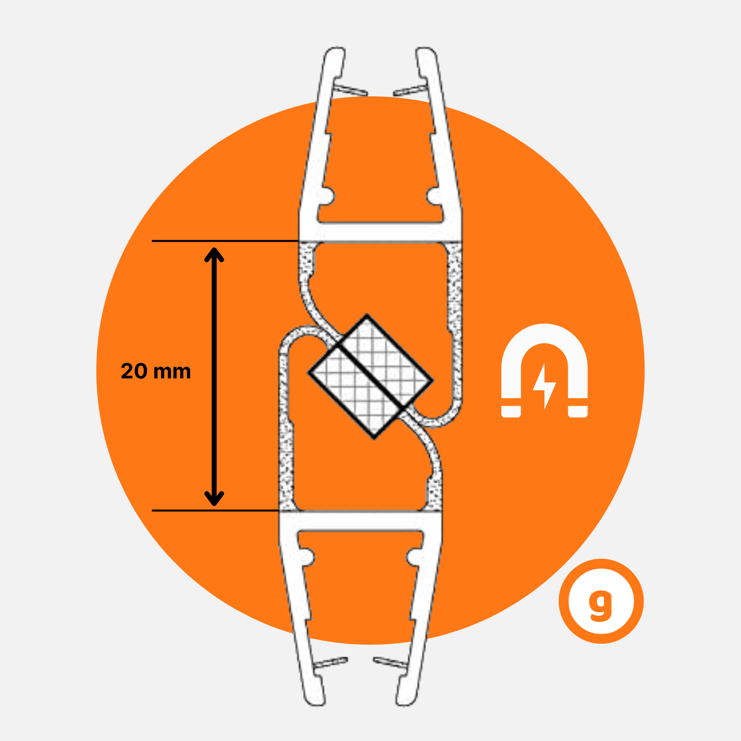 Guarnizione Box Doccia per Profilo Vetro da 6mm a 8mm Semplice o Magnetica - Imagen 17 de 20