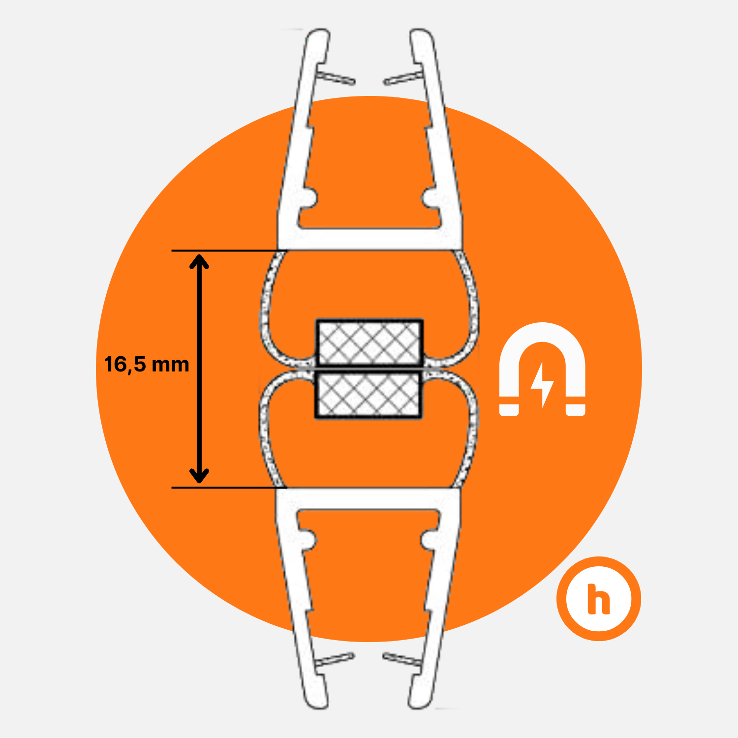 Guarnizione Box Doccia per Profilo Vetro da 6mm a 8mm Semplice o Magnetica - Imagen 20 de 20