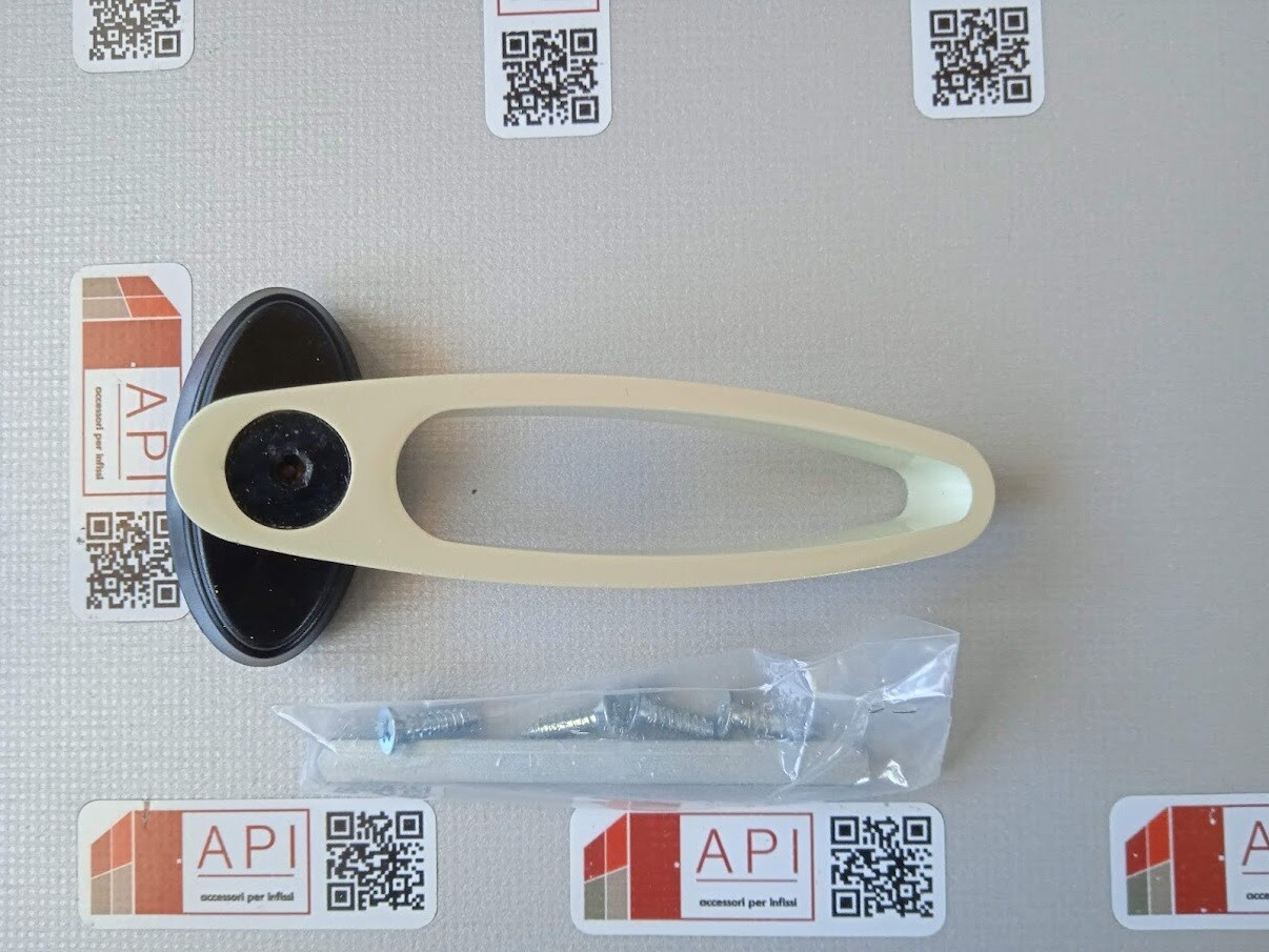 Doble Manija Para Puerta Pintada En Aluminio Hecha En Italia - Imagen 3 de 3