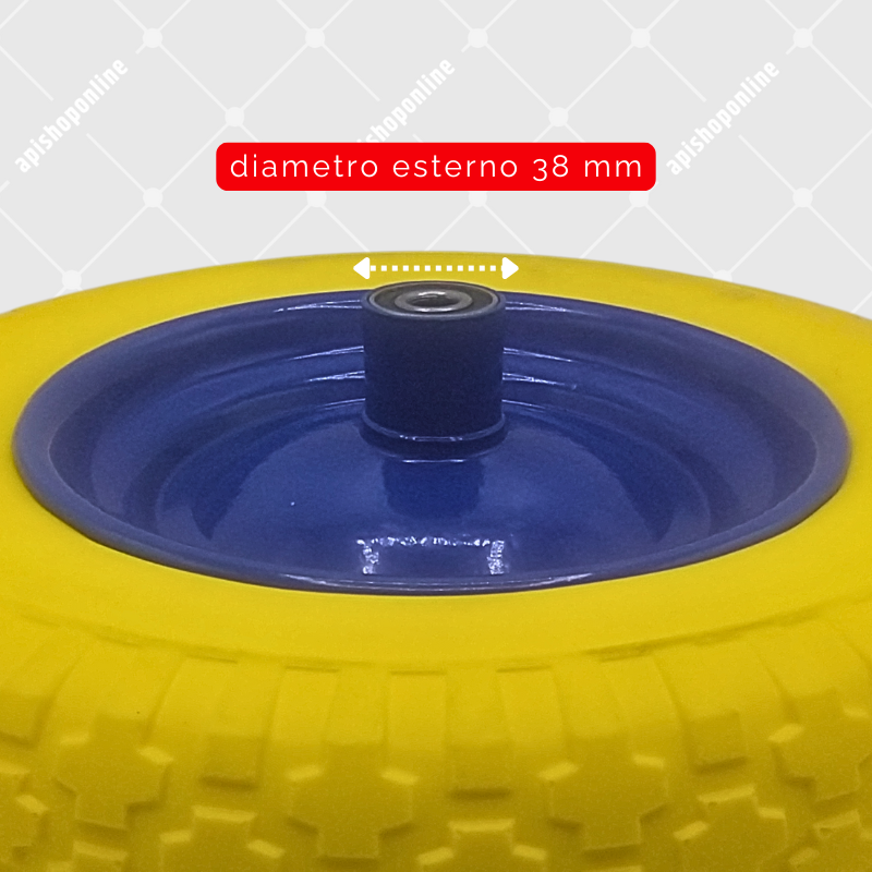Rueda Para Carretilla Llena Antipinchazos En Poliuretano Modelo VESPA 3.50 - Bild 12 von 13