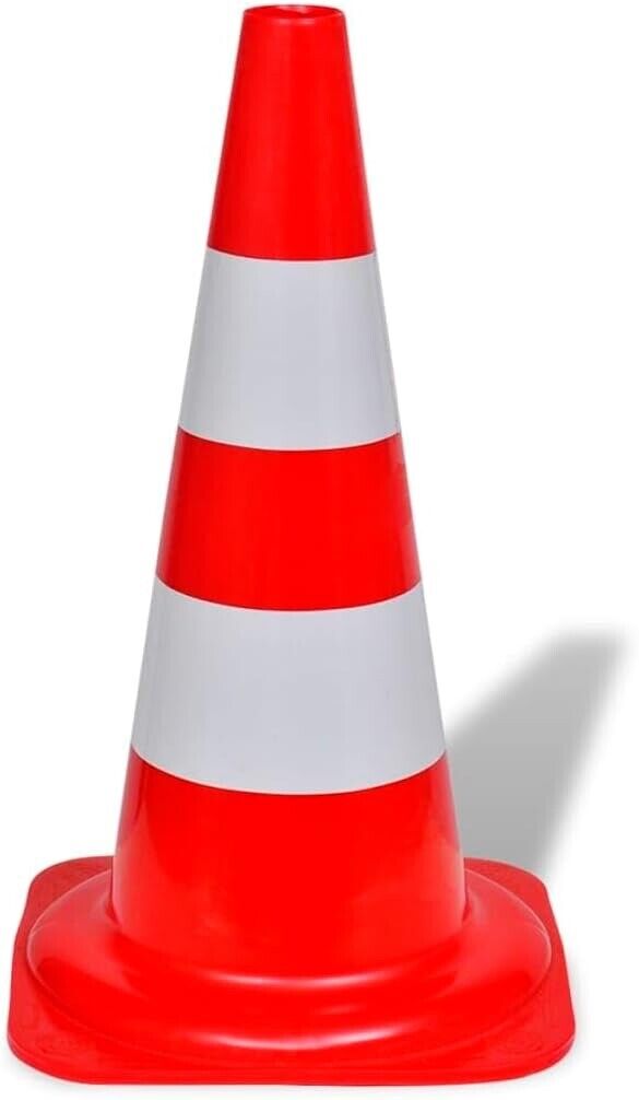 Road safety traffic cone 50 cm in polyethylene