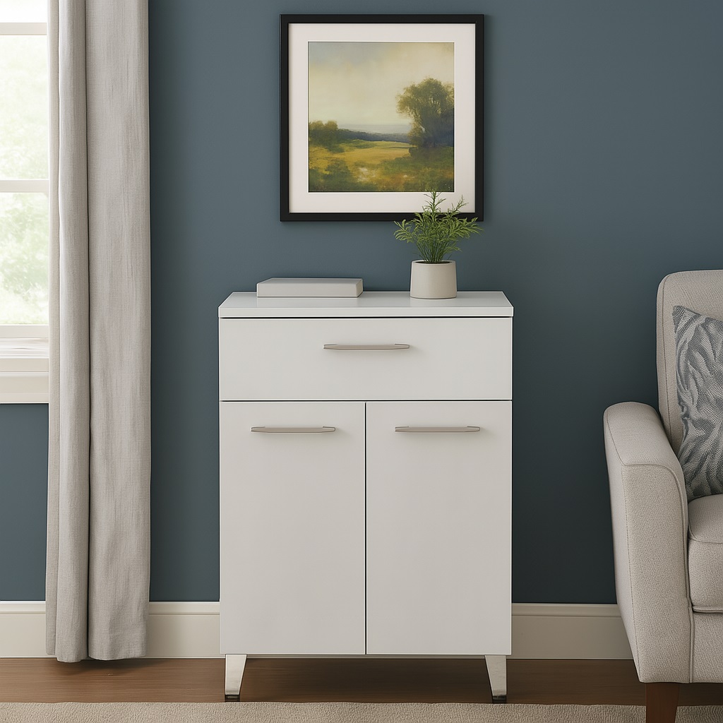 BASE IRIS DUE ANTE 60X34X84H GRIGIO CALCE.