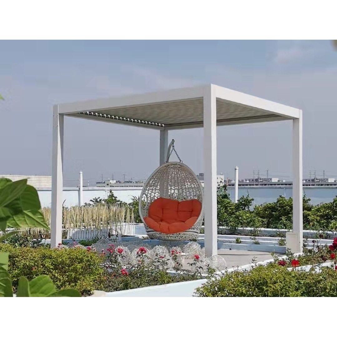 PERGOLA BIOCLIMATICA 400X400XH250CM BIANCA.