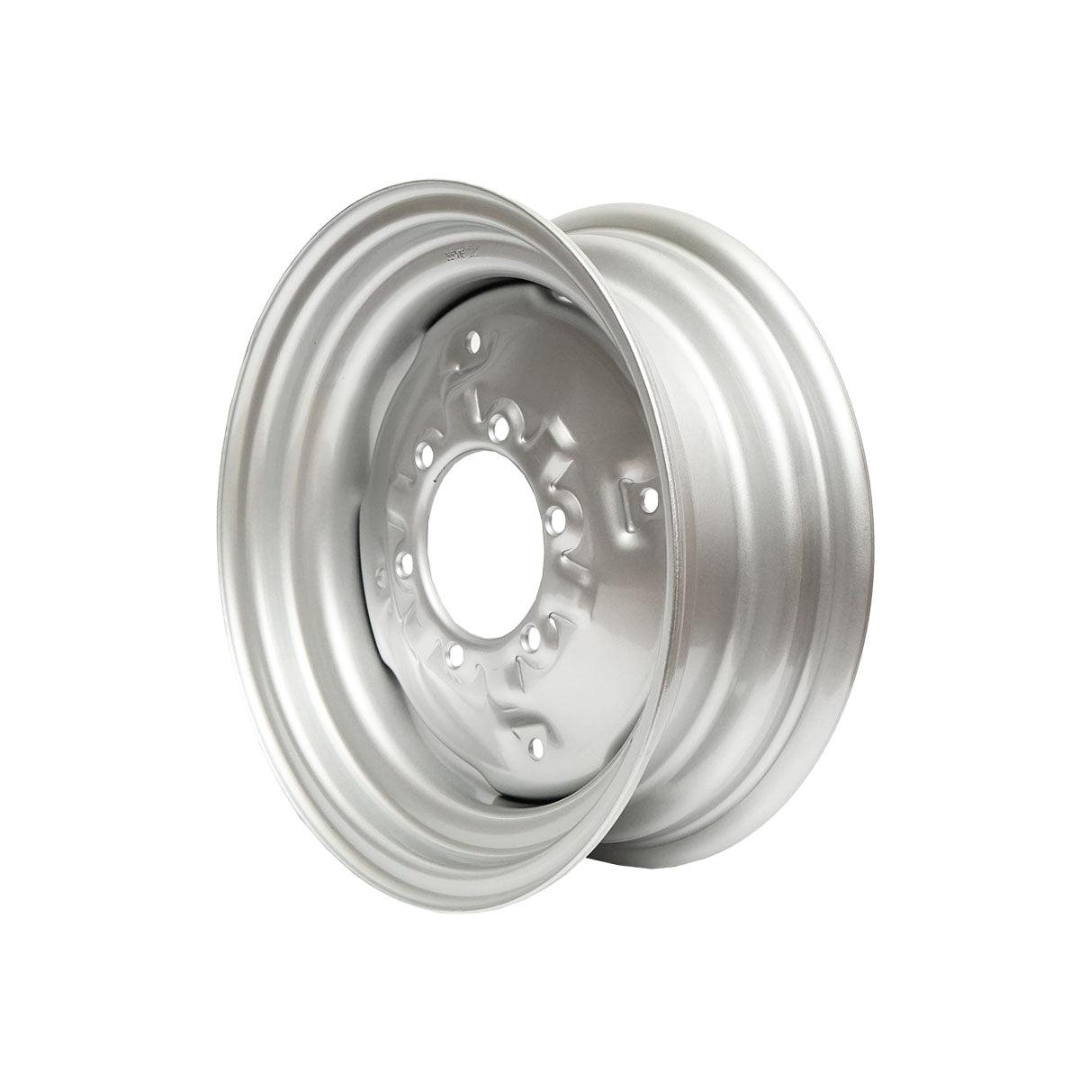 Image of Cerchio ruota anteriore R16 per Case IH, Fiat, Massey Ferguson, John Deere codice OEM 3114166R91, 1660769M91, 1678 319M92, 1678319M92, 1691618M92, 1693421M92, 1883333M92, 151734R91, JD3 039