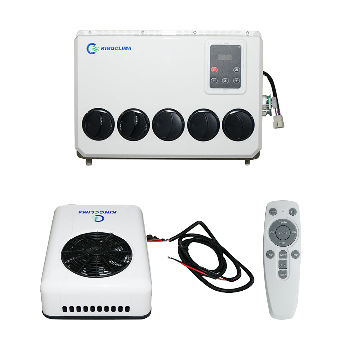 Climatizzatore fisso per macchinari industriali AC universale 24V, 2600W, 8900BTU con telecomando – Condizionatore d'Aria Climatizzatore Adatto Camion