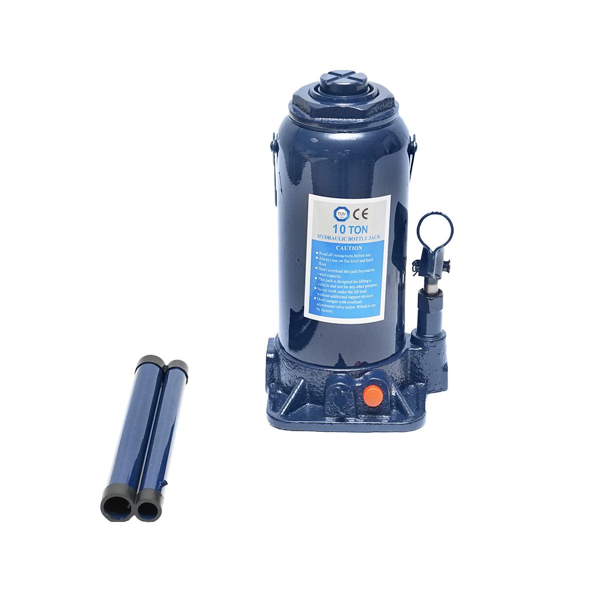 Image of Cric a bottiglia idraulico Doppio Pistone 10 tonnellate Martinetto Idraulico Jack Bottiglia 10 Ton