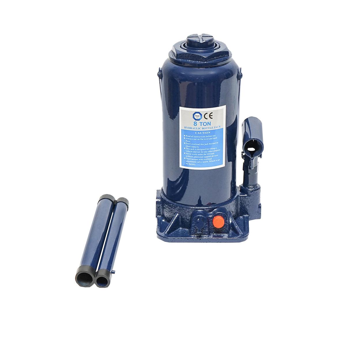 Image of Cric a bottiglia idraulico Doppio Pistone 8 tonnellate Martinetto Idraulico Jack Bottiglia 8 Ton