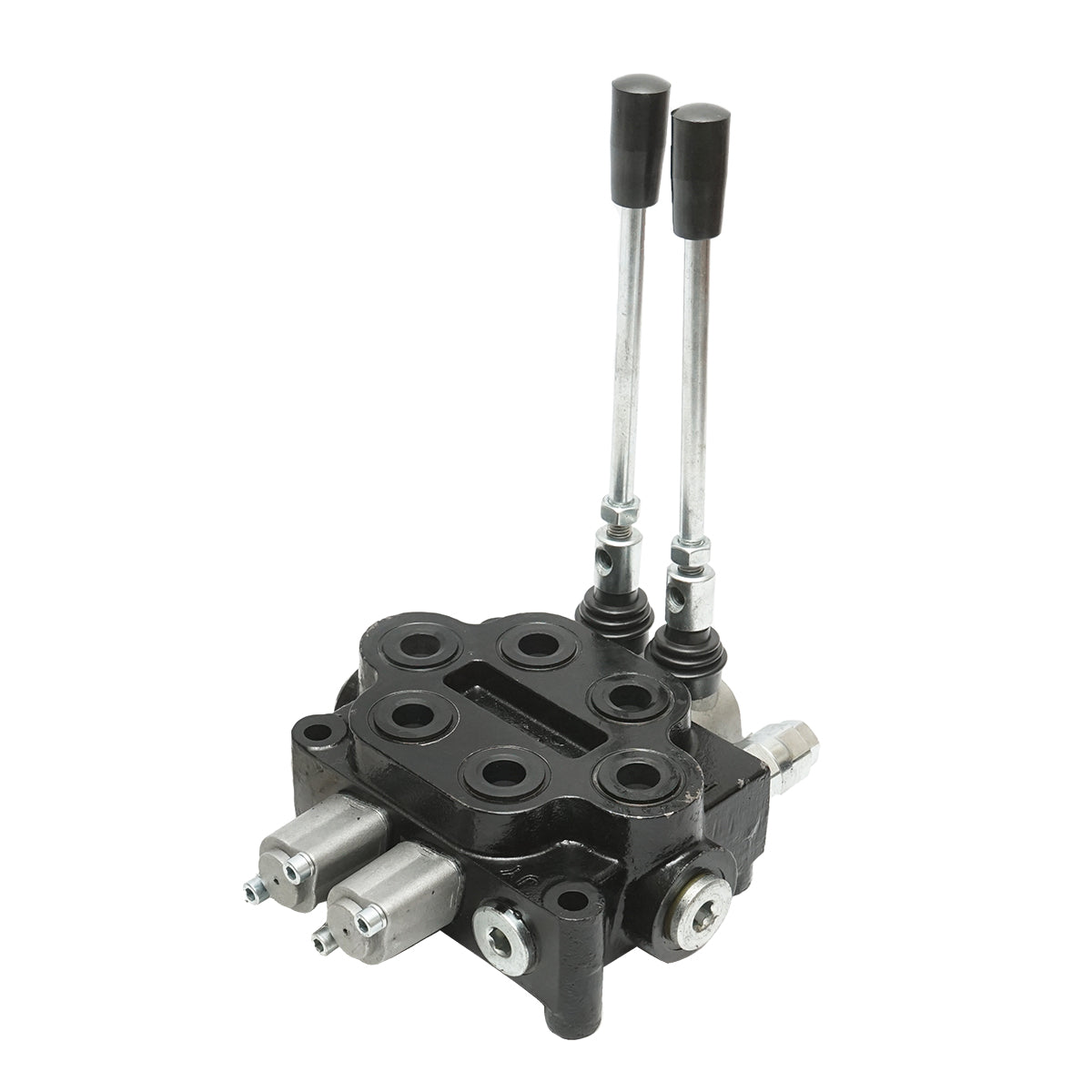 Distributore idraulico a 2 leve 150 Bar, portata 80 L/min M22x1,5mm