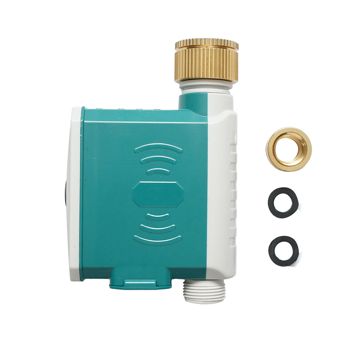 Elettrovalvola programmabile per irrigazione, alimentata da 4xAA 1.5V, pressione 8 bar, applicazione Smart Life IP67