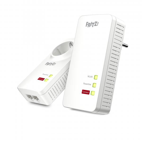 Image of (20002819) FRITZ POWERLINE 1260E SET - KIT 2 PZ - LAN - WIFI - MIMO - 1.200 MBIT/S
