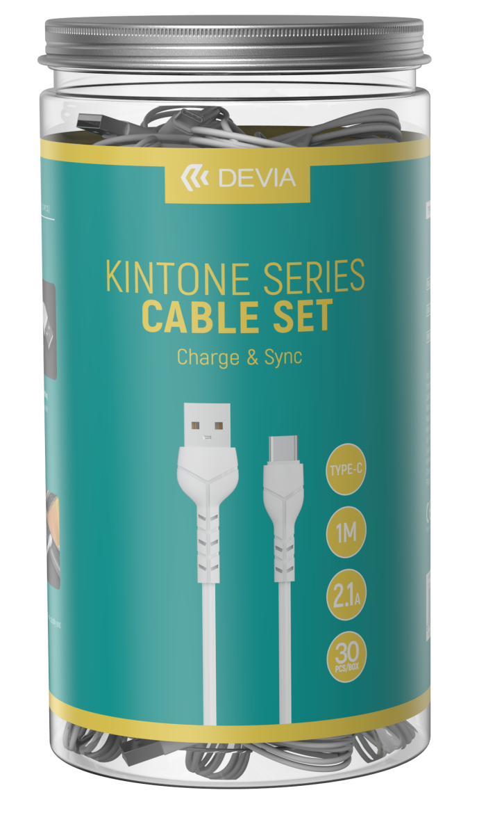 30 CAVI BULK IN BARATTOLO TYPE-C A LIGHT