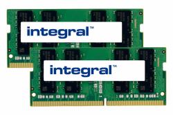 32GB [2x16GB] LAPTOP RAM MODULE KIT DDR4 2666MHZ PC4-21300 UNBUFFERED NON-ECC SODIMM 1.2V 2GX8 CL19 INTEGRAL