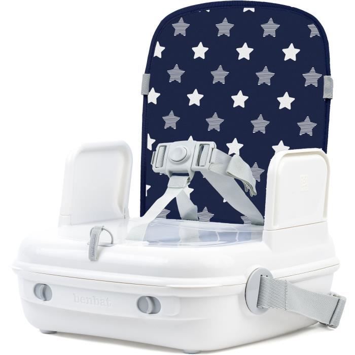 Image of Alzasedia per tavolo da pranzo - BENBAT - Portatile e lavabile - Facile da piegare - Cintura di sicurezza regolabile - Blu marino
