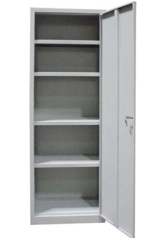 Image of ARMADIO CON RIPIANI IN LAMIERA METALLO 1 ANTA CM.60x40x176H TUTTOPIANI SMONTATO