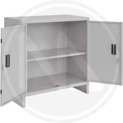 Image of ARMADIO MINISPAZIO IN LAMIERA METALLO 2 ANTE BASSO CM78x39x80H ARMADI TUTTOPIANI