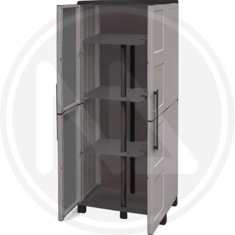 Image of ARMADIO PORTASCOPE IN RESINA MAURER LINEA ECO CM.68x37x169H ARrossoO GIARDINO