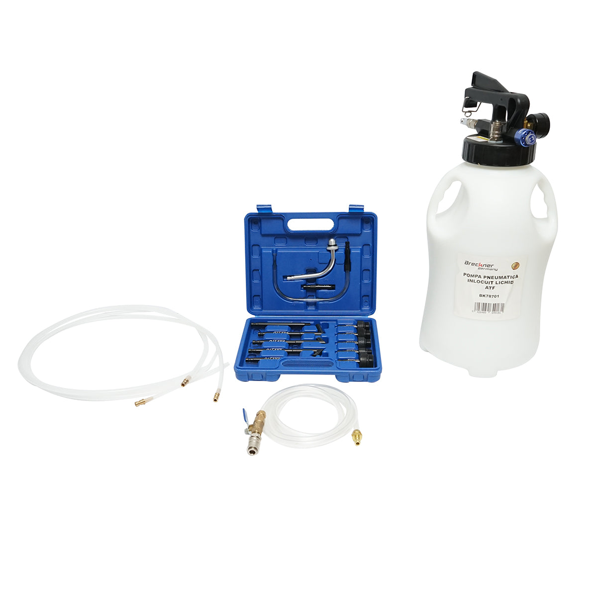 Pompa pneumatica per la sostituzione del liquido ATF nelle trasmissioni automatiche, Breckner Germany.