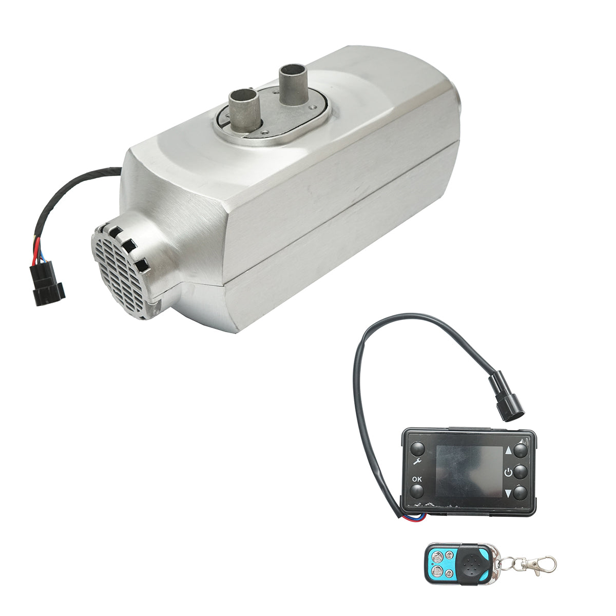 RISCALDATORE D’ARIA RISCALDATORI DA PARCHEGGIO PER L'AUTO RISCALDATORE PER AUTO, RISCALDATORE STAZIONARIO PORTATILE 12-24V, 5KW, display LCD, con tele