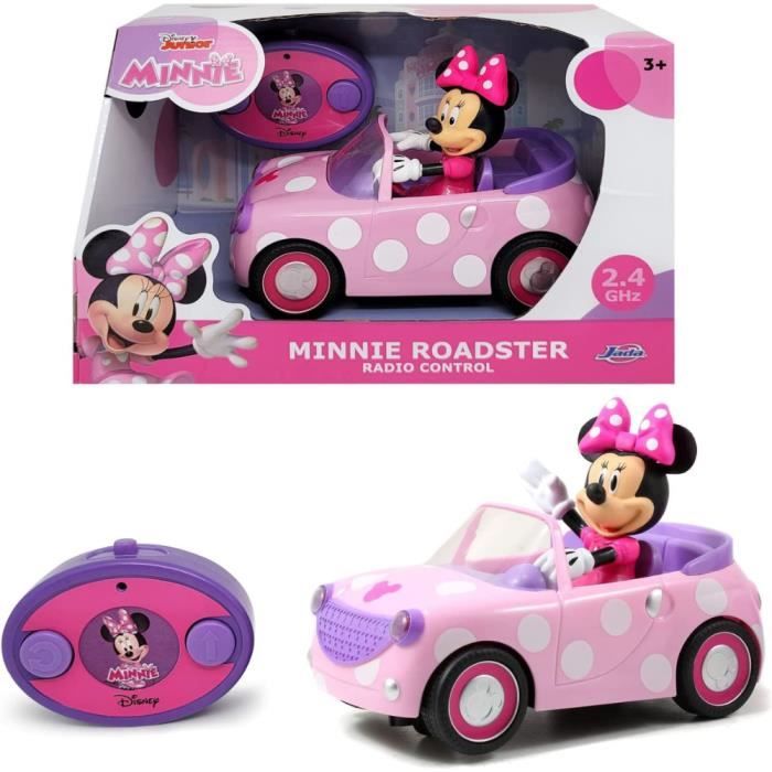Image of Auto - Auto radiocomandata Majorette - Minnie - 1 statuetta Minnie inclusa - Batterie non incluse