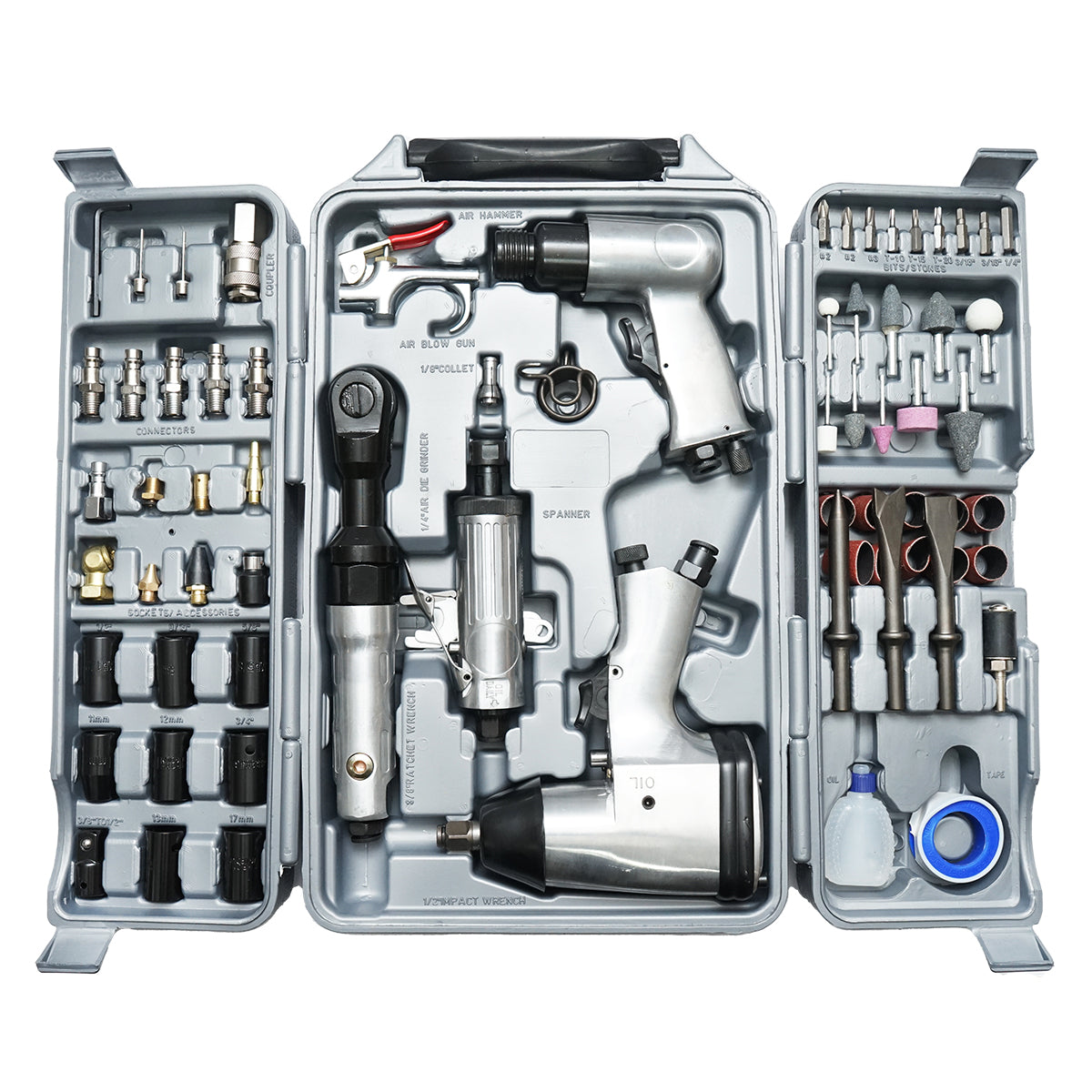 Set di 71 utensili pneumatici Breckner Germany