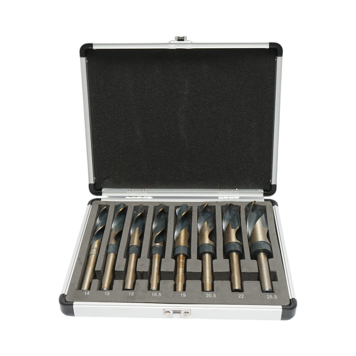 Set di 8 punte da trapano HSS grandi per metallo Breckner Germany