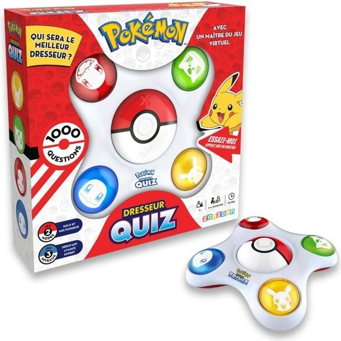Image of BANDAI Pokémon Trainer Quiz Interactive Electronic Game - Parla francese