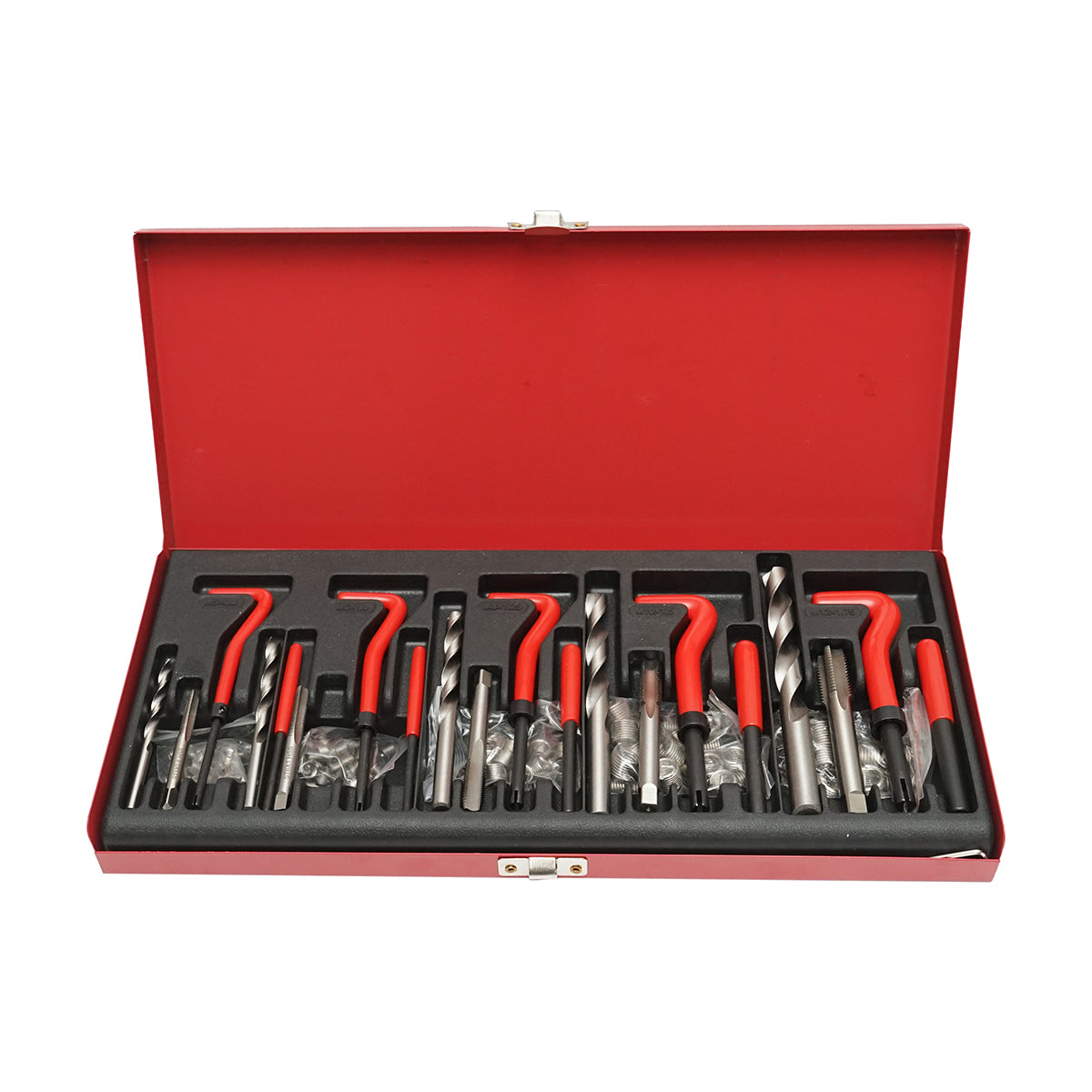 Set per riparare filetti M5, M6, M8, M10, M12, 131 pezzi