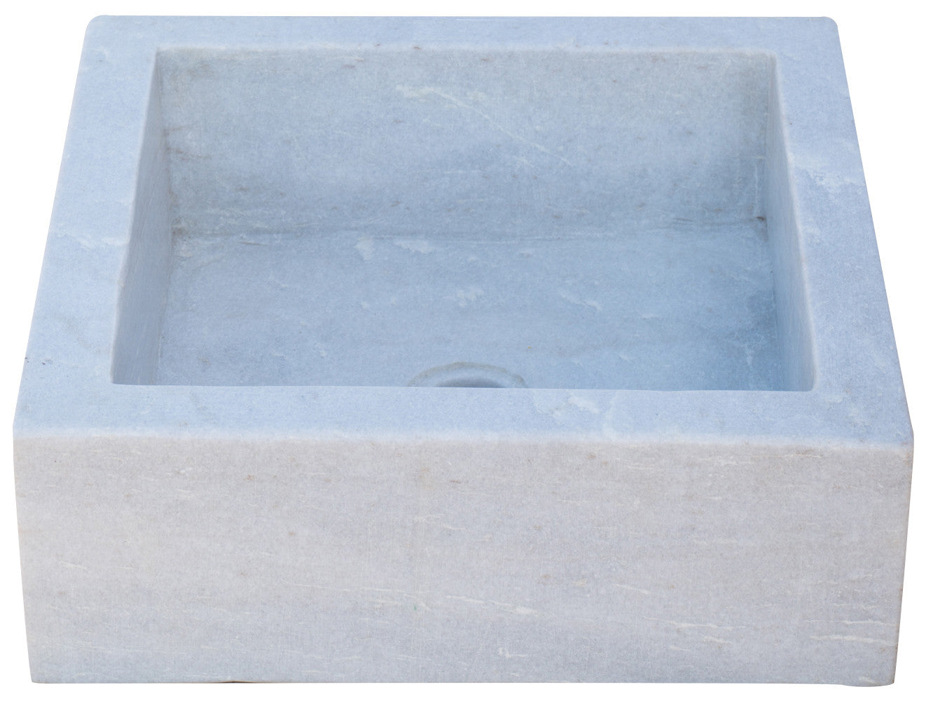 Biscottini Acquaio In Marmo Bianco L40Xpr40Xh16 Cm Vasca Realizzata Completamente-image