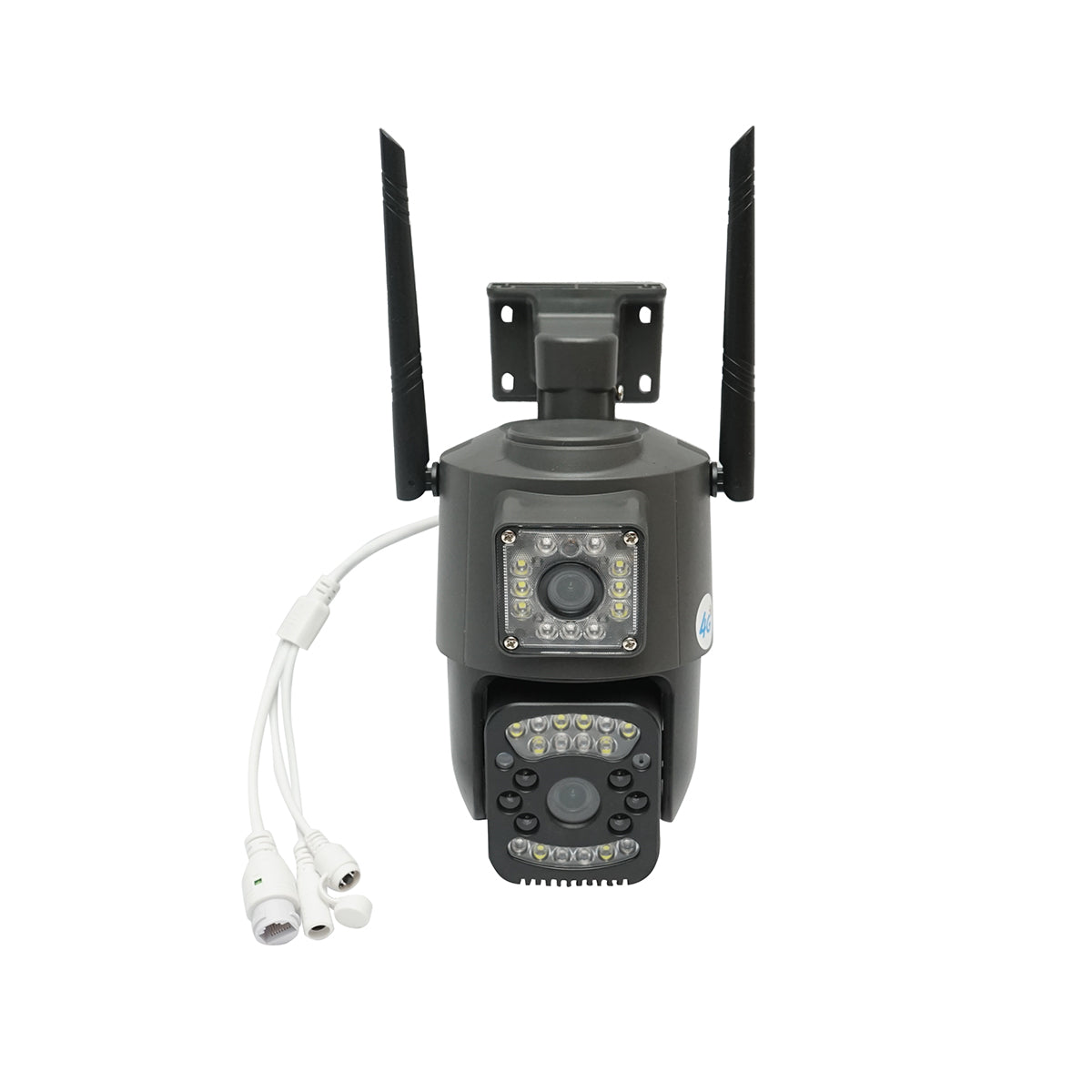 Image of Telecamera di videosorveglianza a doppio obiettivo da 8 MP, P2P WIFI 4G 1080P, PTZ con sensore di movimento, rilevamento umano e applicazione V380 Pro