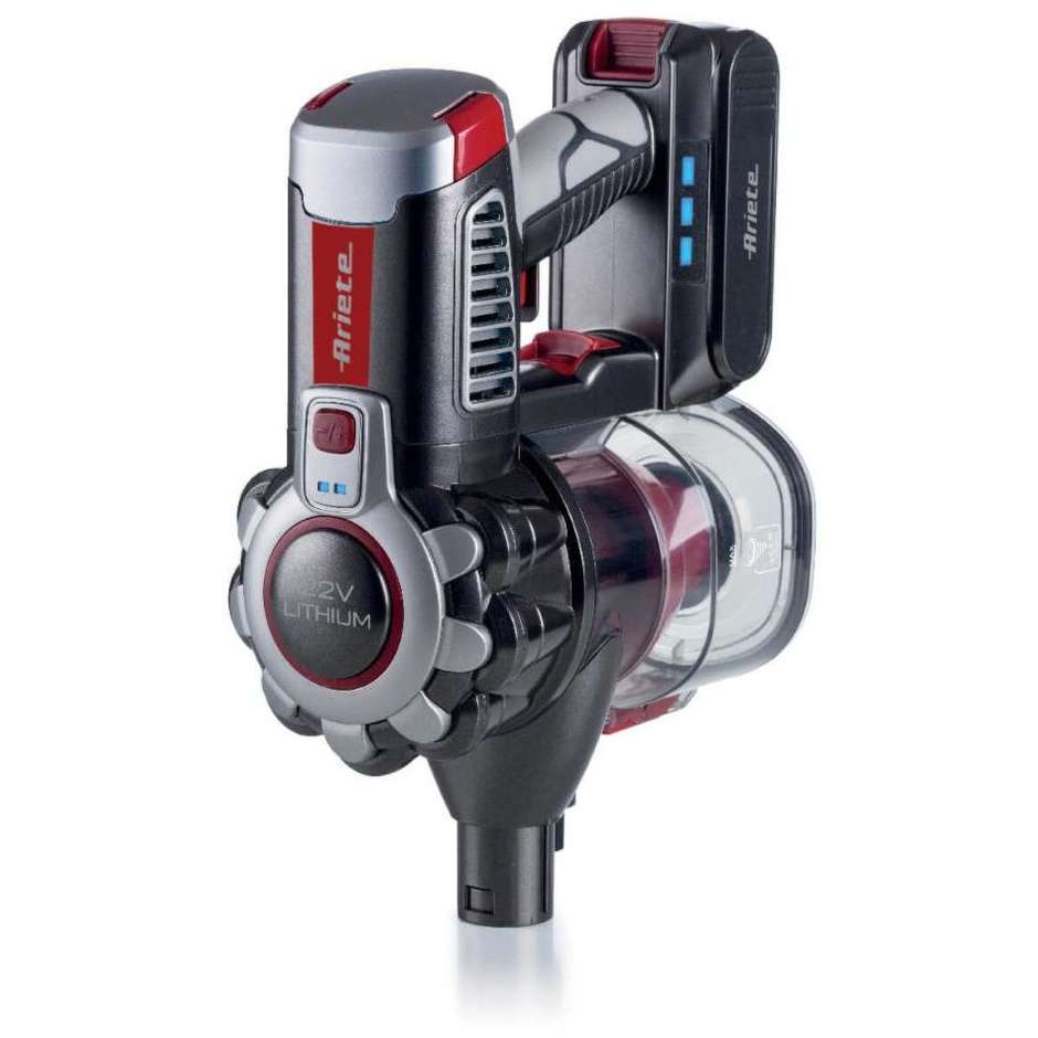 Ariete 2757 Scopa elettrica a batteria ricaricabile Capacit&agrave; 1 litro Potenza 120 W colore rosso e nero