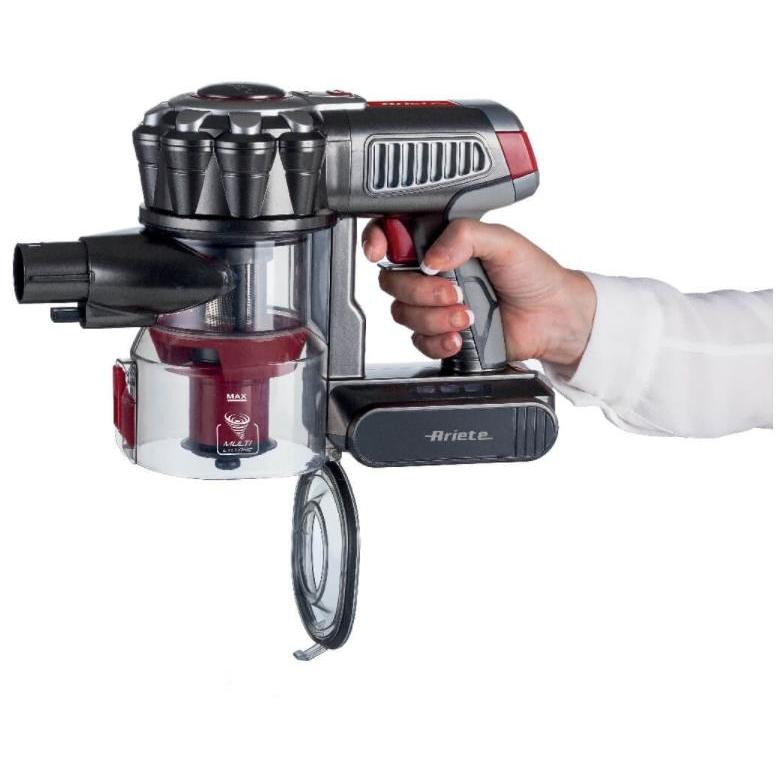 Ariete 2757 Scopa elettrica a batteria ricaricabile Capacit&agrave; 1 litro Potenza 120 W colore rosso e nero