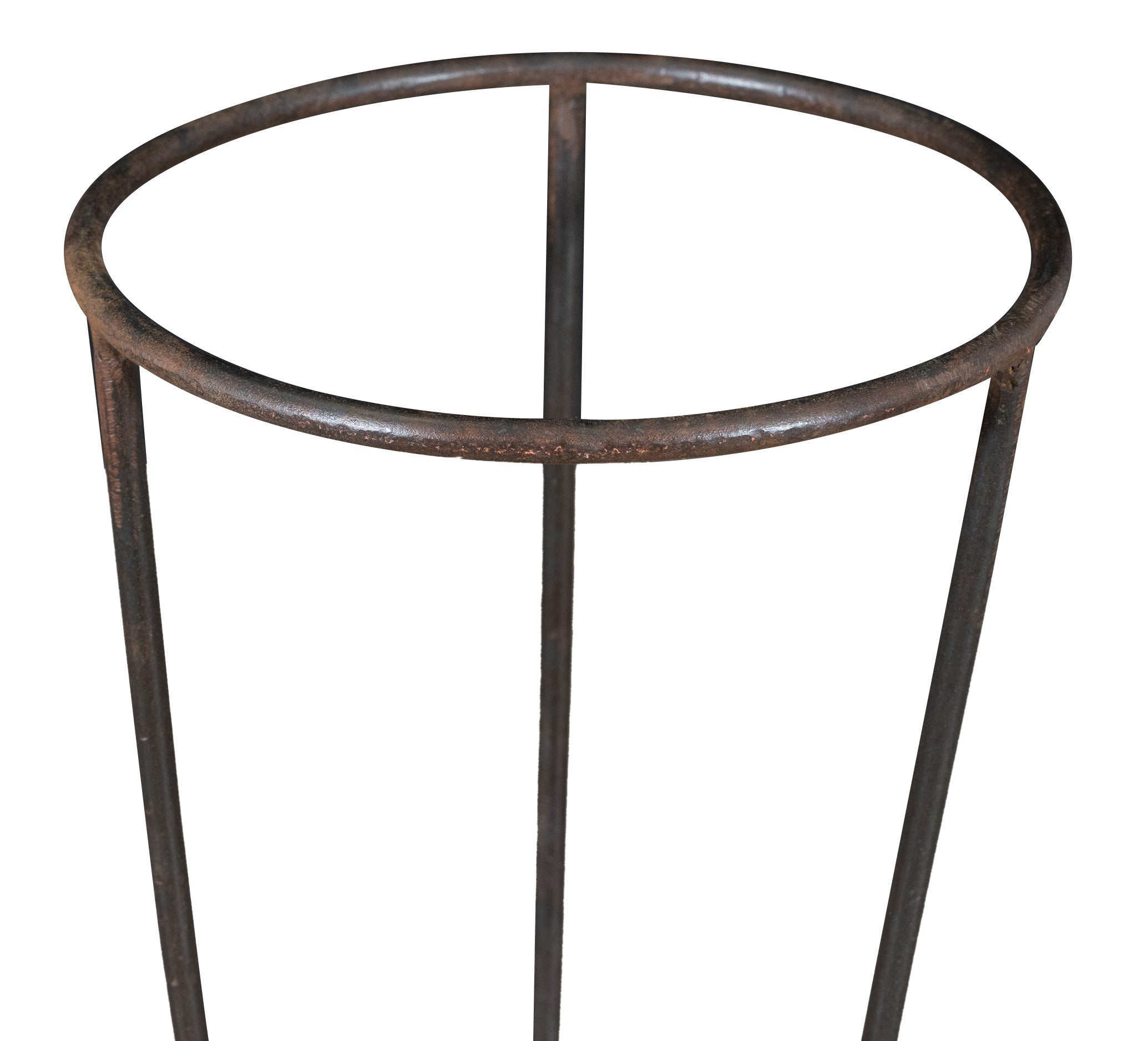 Biscottini Base Portavasi In Ferro Pieno Forgiato A Mano Dimensioni Lunghezza Profondità-image