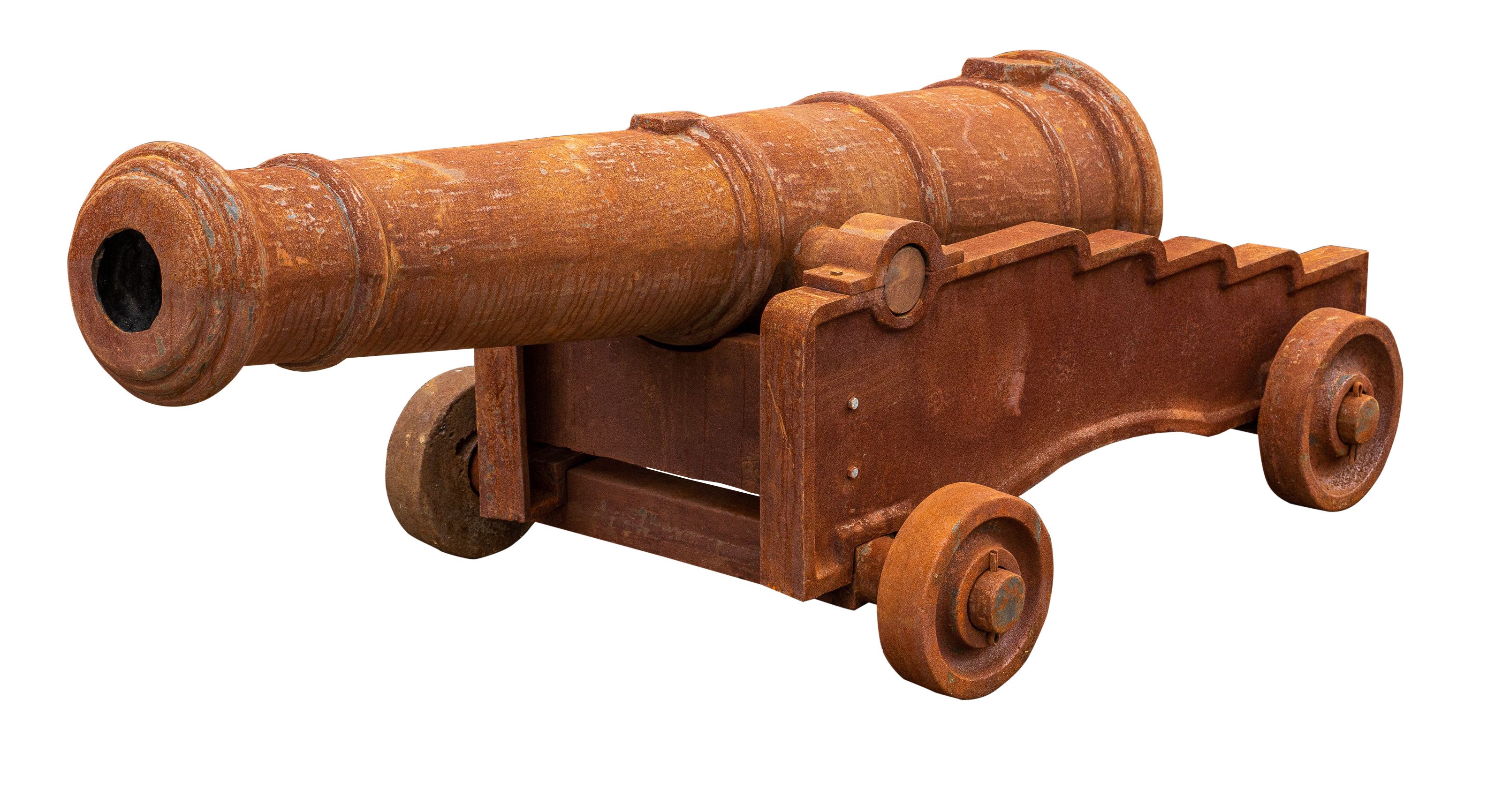 Biscottini Fedele riproduzione di cannone d'epoca in fusione di ghisa L215XPR95H80