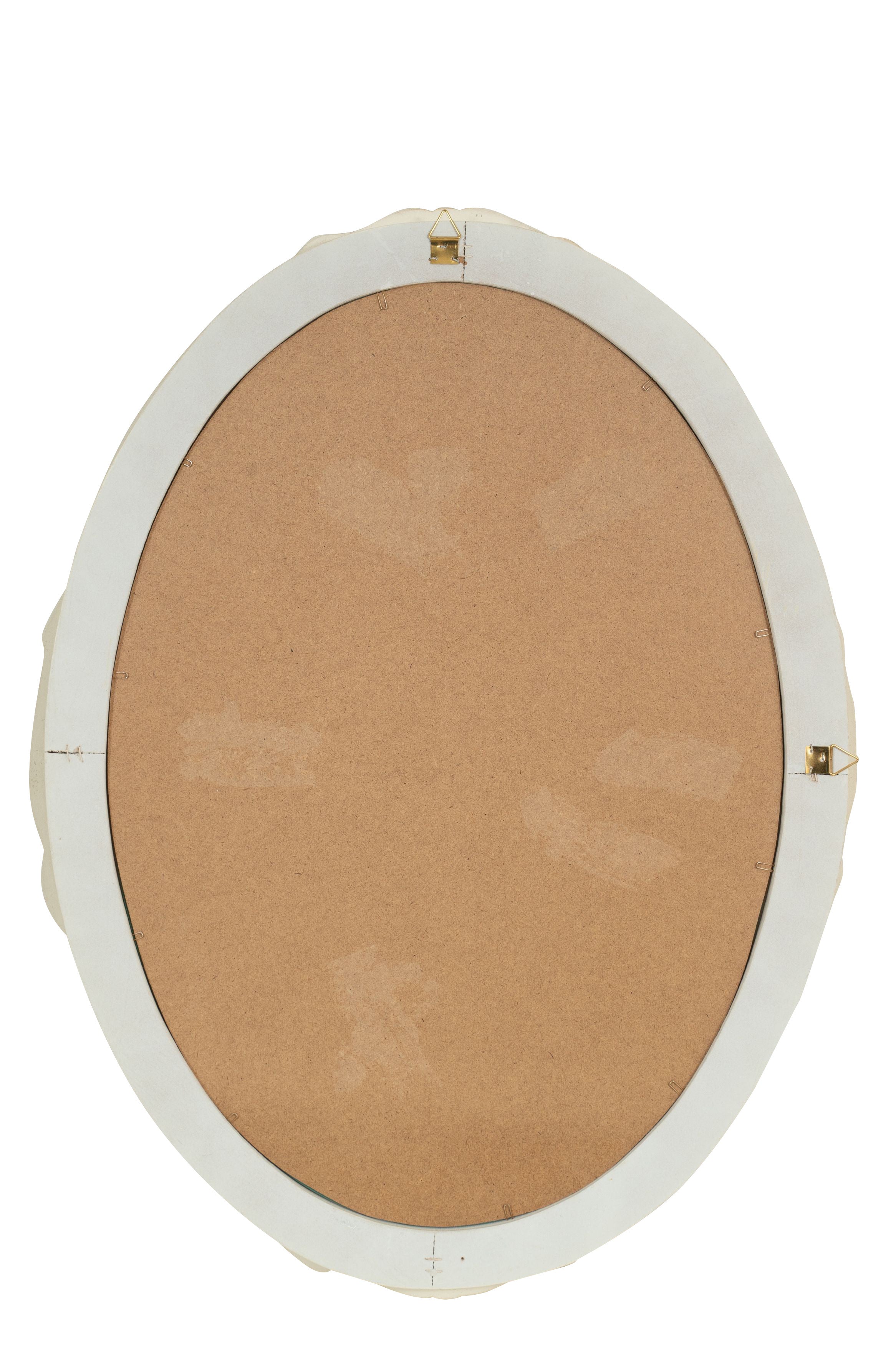 Biscottini Specchiera Da Parete In Legno Finitura Bianca Anticata Made In Italy Specchio-image