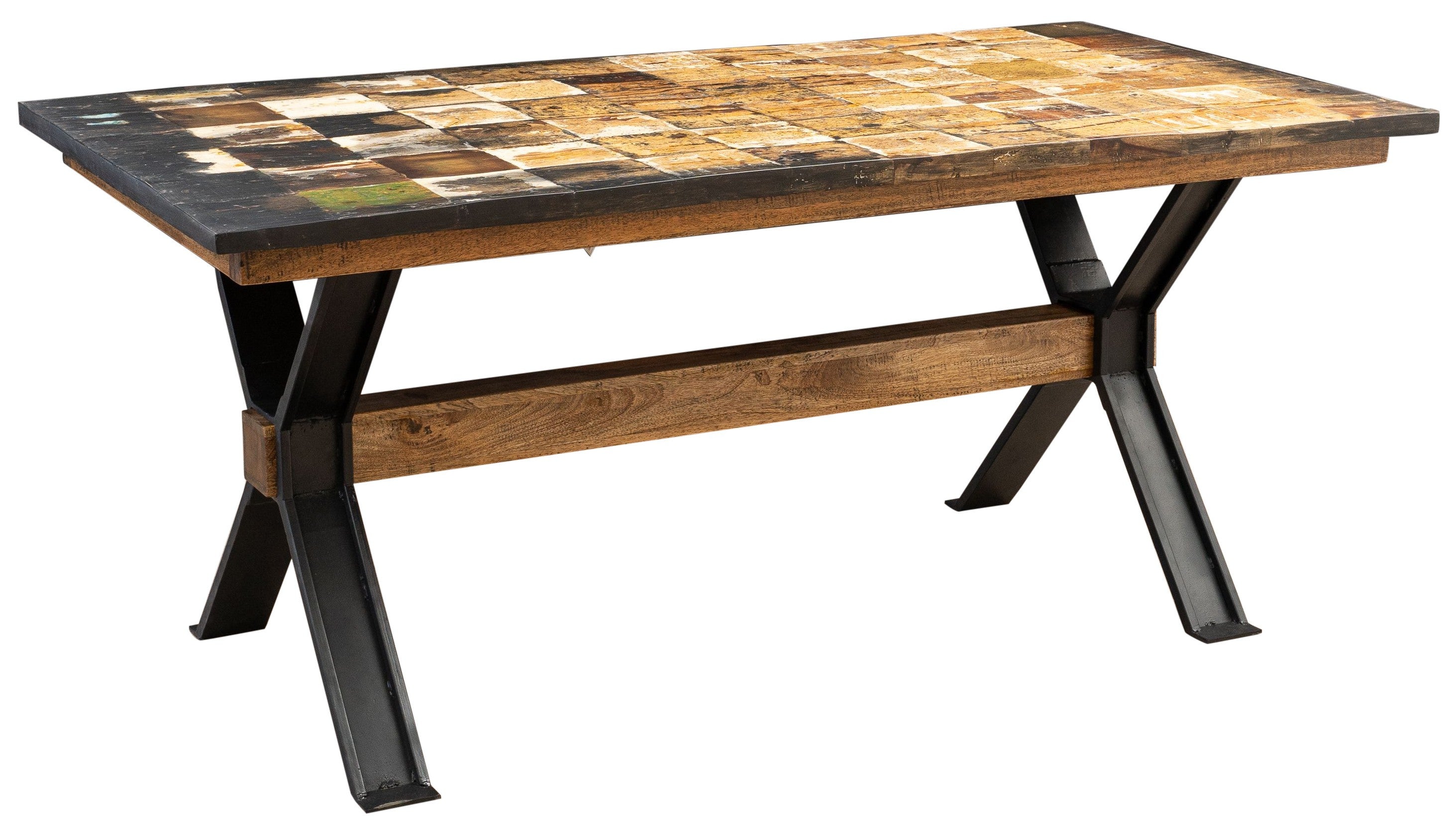 Biscottini Tavolo massello rettangolare o quadrato Country Shabby da pranzo taverna ufficio riunione fumo