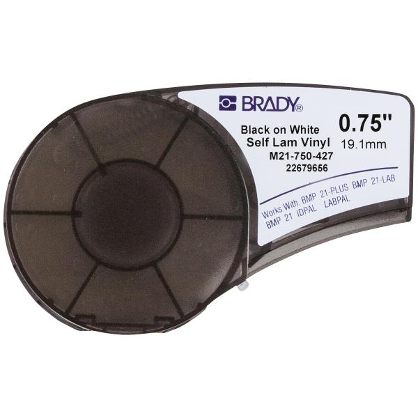 Brady 110927 Nero, Translucent, Bianco Etichetta per stampante autoadesiva (Self-laminating Vinyl tape - for M211 M210 BMP21-PLUS - BMP21-LAB BMP21 Se