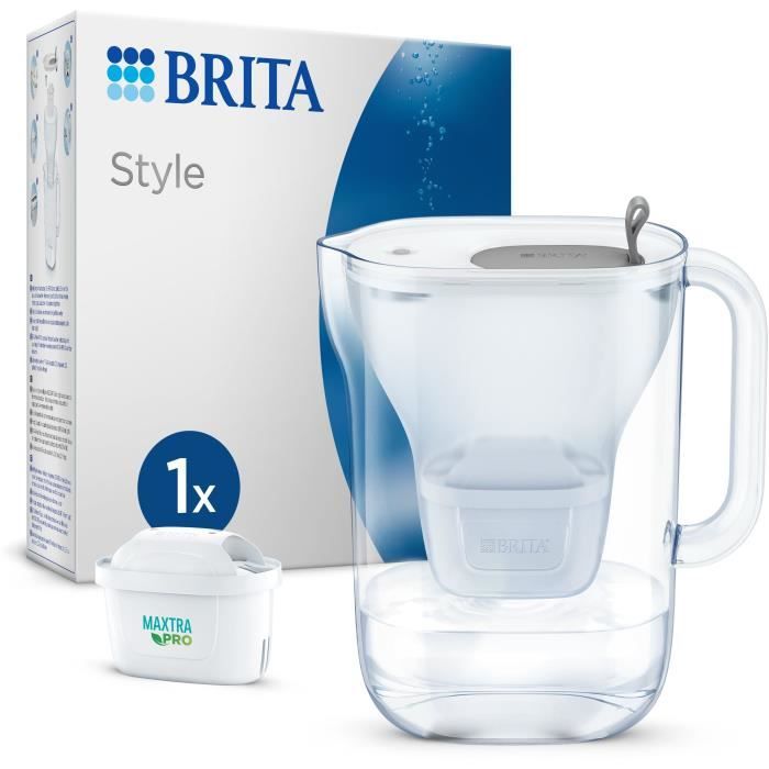 Image of Brita Carafe Filter grigio Style (2.4L) includeva 1 cartuccia All-in-1 Maxtra Pro
