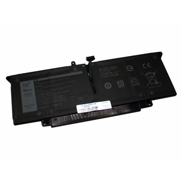 BTI JHT2H- ricambio per laptop Batteria (Replacement 4 cell battery for Dell Latitude 7310 7410 replacing OEM part numbers HRGYV JHT2H X825P // 52Whr)