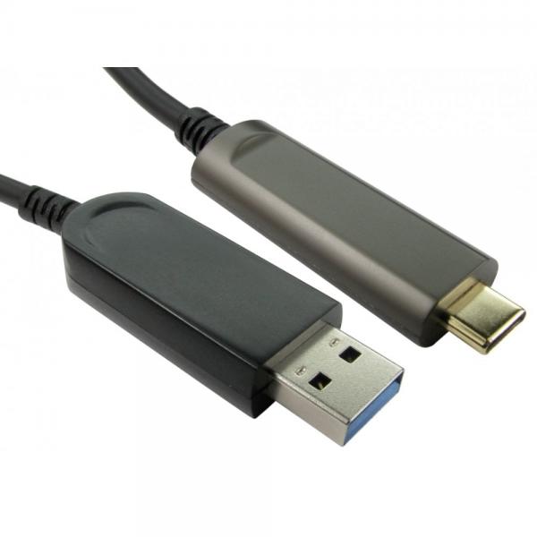 Image of Cables Direct AOCUSB3C-921-05 cavo USB USB 3.2 Gen 1 [3.1 Gen 1] 5 m USB A USB C Nero (AOC USB 10Gbps Type A [M] to Type C [M] Cable 5mtr)