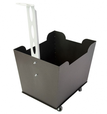 Image of CARRELLO PORTALEGNA TROLLEY FERRO BATTUTO CRUCCOLINI CARRELLI PORTA LEGNA