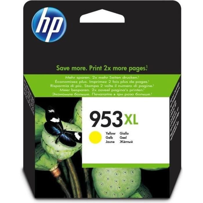 Image of Cartuccia Inkjet giallo originale HP 953XL per HP OfficeJet Pro 8710/8715/8720 (F6U18AE)