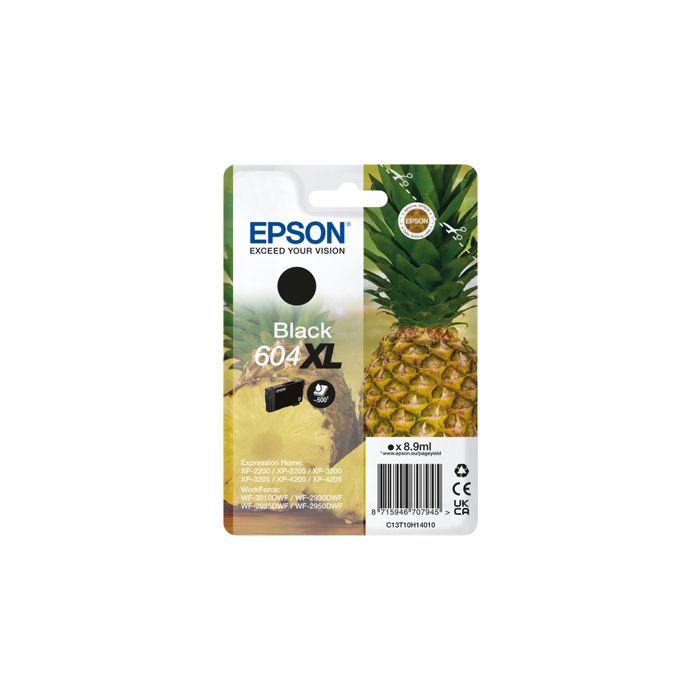 Image of Cartuccia di inchiostro - EPSON - Pineapple 604XL - Nero - Alta capacità - 500 pagine
