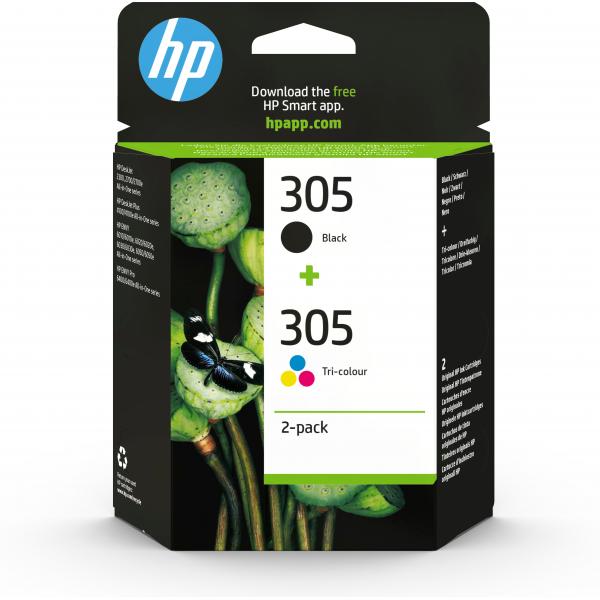 Image of Cartuccia originale HP 305 - inkjet - nero + colore - 6ZD17AE